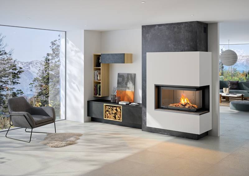 Insert à granulés programmable installé dans une maison familiale à Cavaillon – solution Lunaflamme avec tubage vertical